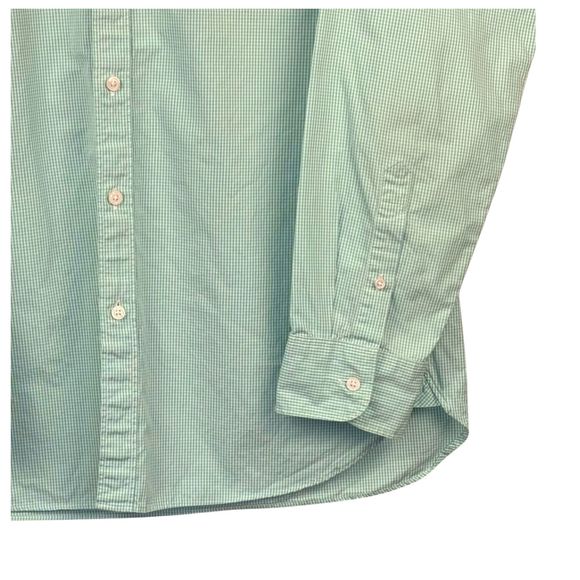 Thompson Shirtings J. Crew Shirt Men Gingham Check 80's 2-Ply XL 17-17.5 Classic - Picture 5 of 8